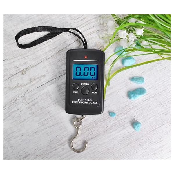 Cantar Electronic idealStore SmartScale, de Mana, cu Lumina de Fundal, Oprire Automata, Portabil, Usor de Utilizat, Sarcina maxima 40Kg