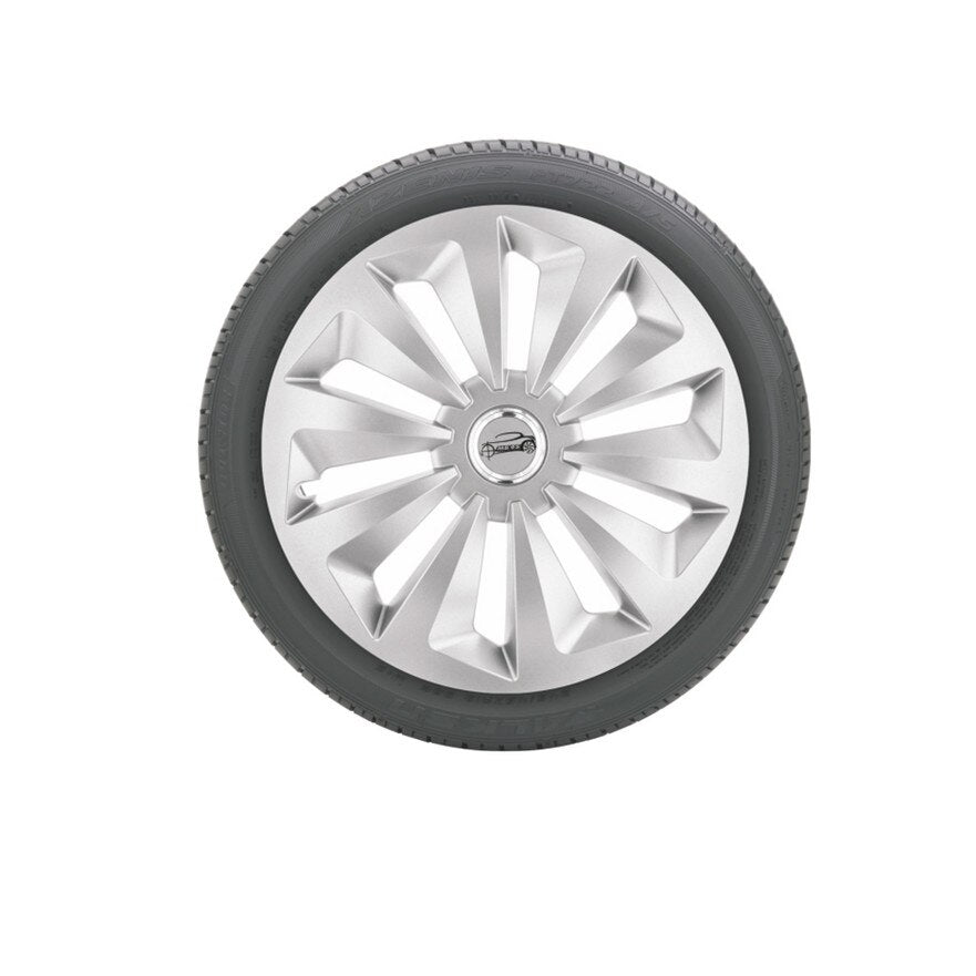 Set 4 Capace roti IDL - 14 inch - Capace roti Ring Fox cu inel cromat, material rezistent la viteze mari