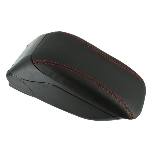 Cotiera universala idealSTORE neagra elegance, Cusatura rosie, Sistem de reglaj lateral si inaltime . Calitate premium