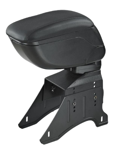 Cotiera universala idealSTORE cu suport metalic, Dimensiuni 30 x 12 cm, Inaltime reglabila, Sistem de prindere rezistent, Culoare Neagra