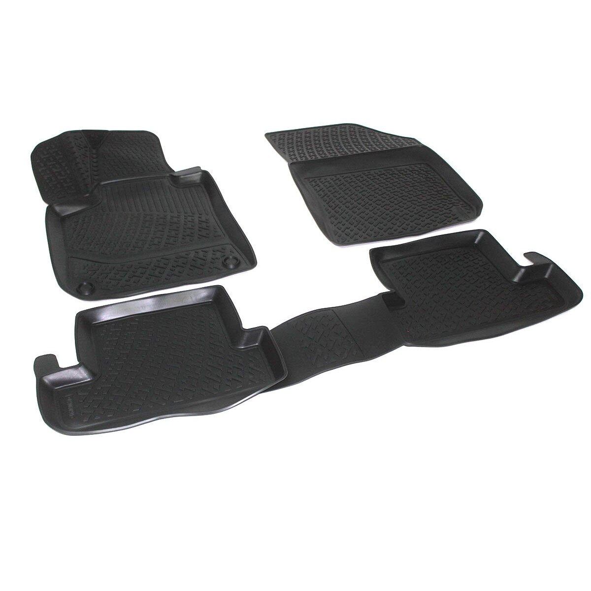 Covoare cauciuc stil tavita, material antiaderent, cauciuc moale PEUGEOT 308 2008-2013