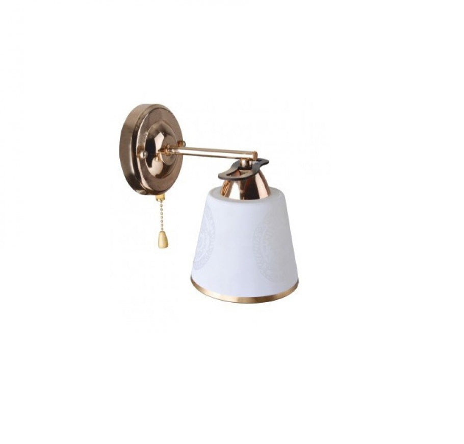 Aplica pentru interior idealSTORE FLOSSI COLLECTION, Structura metalica si abajur din sticla, Dimensiuni 200 x 200 x 220 mm, Dotat cu o sursa cu dulie E27 pentru o putere maxima de 40W