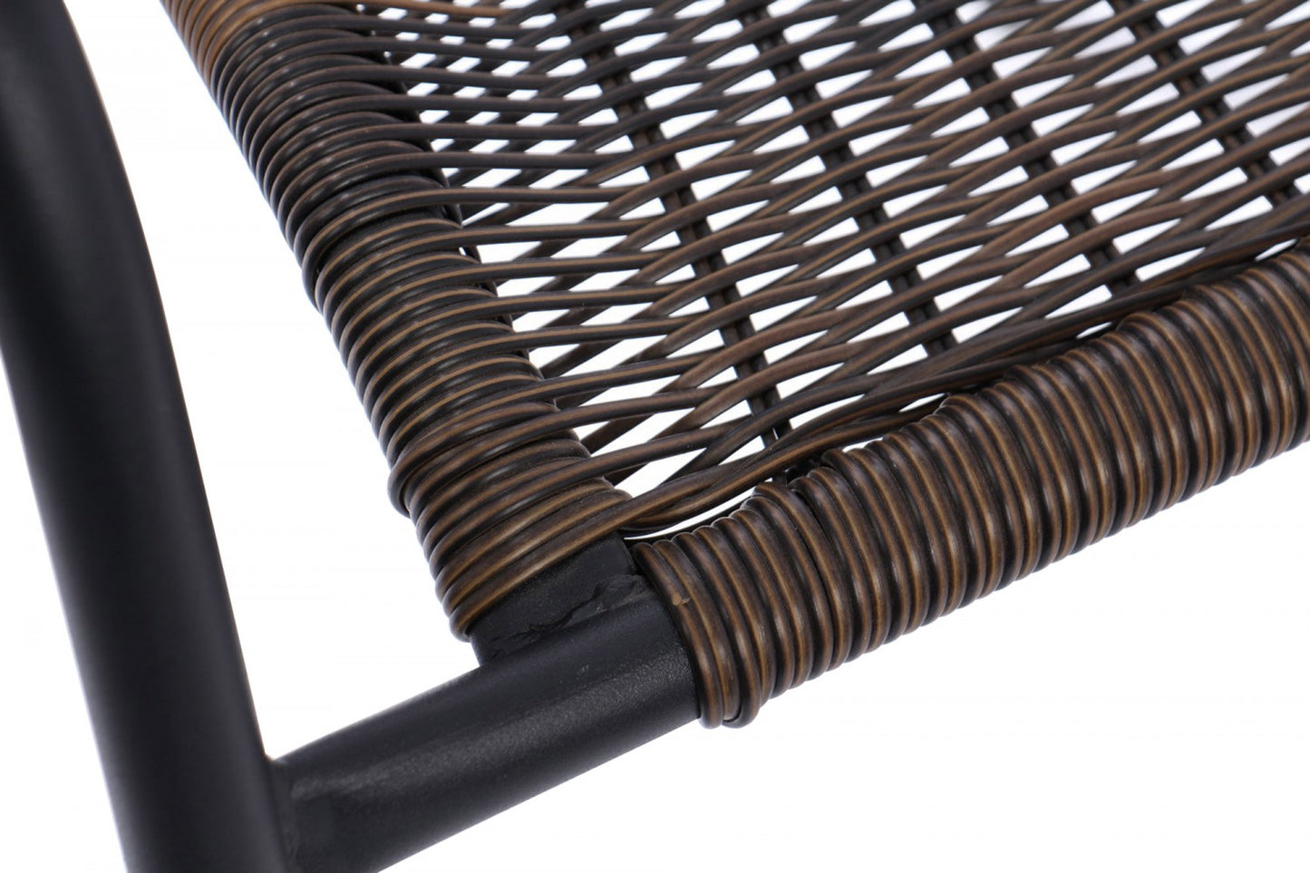 Set masa pentru Gradina IDL Aruba Brown cu 2 SCAUNE, Realizat din Metal+Ratan sintetic, Suprafata care imita impletitura naturala, Denota eleganta si rafinament si ofera usurinta in asortarea cu celelalte elemente decorative, Culoare-Maro