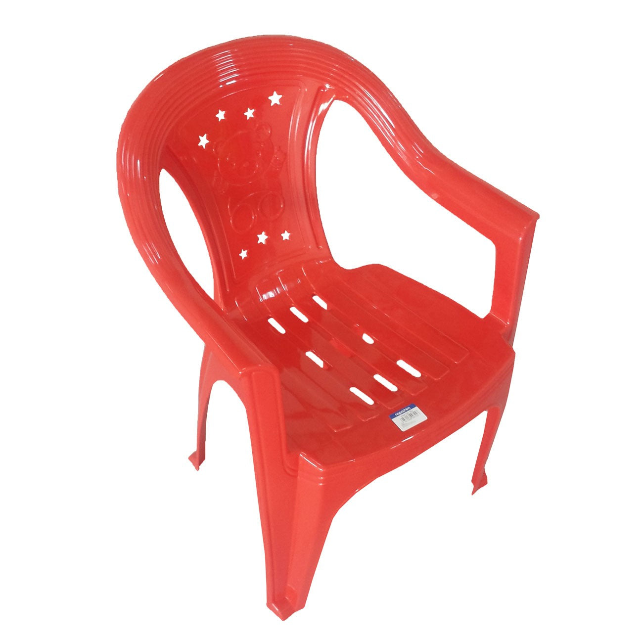 Scaun de gradina pentru copii IDL Junior Panda, 54.5x40x50cm, Confectionat din polipropilena rezistenta la umezeala, Non-Toxic, Utilizare interior/exterior, Ofera un grad sporit de confort celor mici, relaxarea fiind garantata, Culoare-Rosu