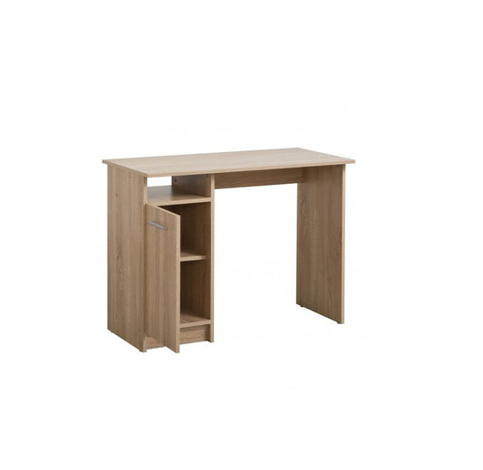 Birou calculator OAK TREE idealSTORE, Dimensiuni 100 x 74.5 x 50 cm, Material PAL cu finisaj Stejar, prevazut cu raft, usa si 3 spatii pentru organizarea diferitelor articole si obiecte necesare, Culoare STEJAR