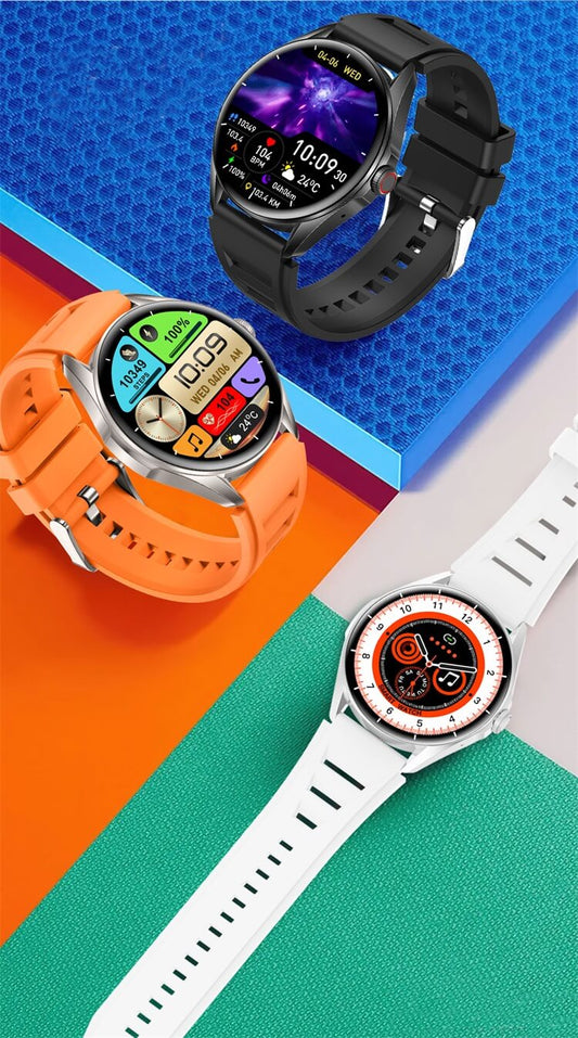 Ceas SmartWatch Delta Pro idealSTORE, Ecran Tactil AMOLED 1,43', Android/IOS, Difuzor, Apel Bluetooth, Alarma, Vreme, Asistent vocal, Fitness Tracker, Functie Feminina, Monitorizare ritm cardiac, Tensiune Arteriala, Oximetru SpO2, Multi Sport, Orange