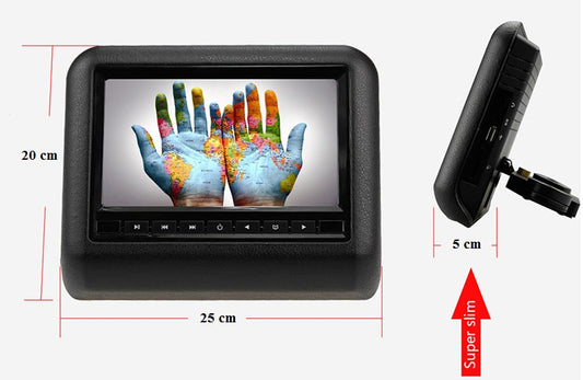 Set DVD + 2 MONITOARE pentru tetiere, USB, CARD, TELECOMANDA