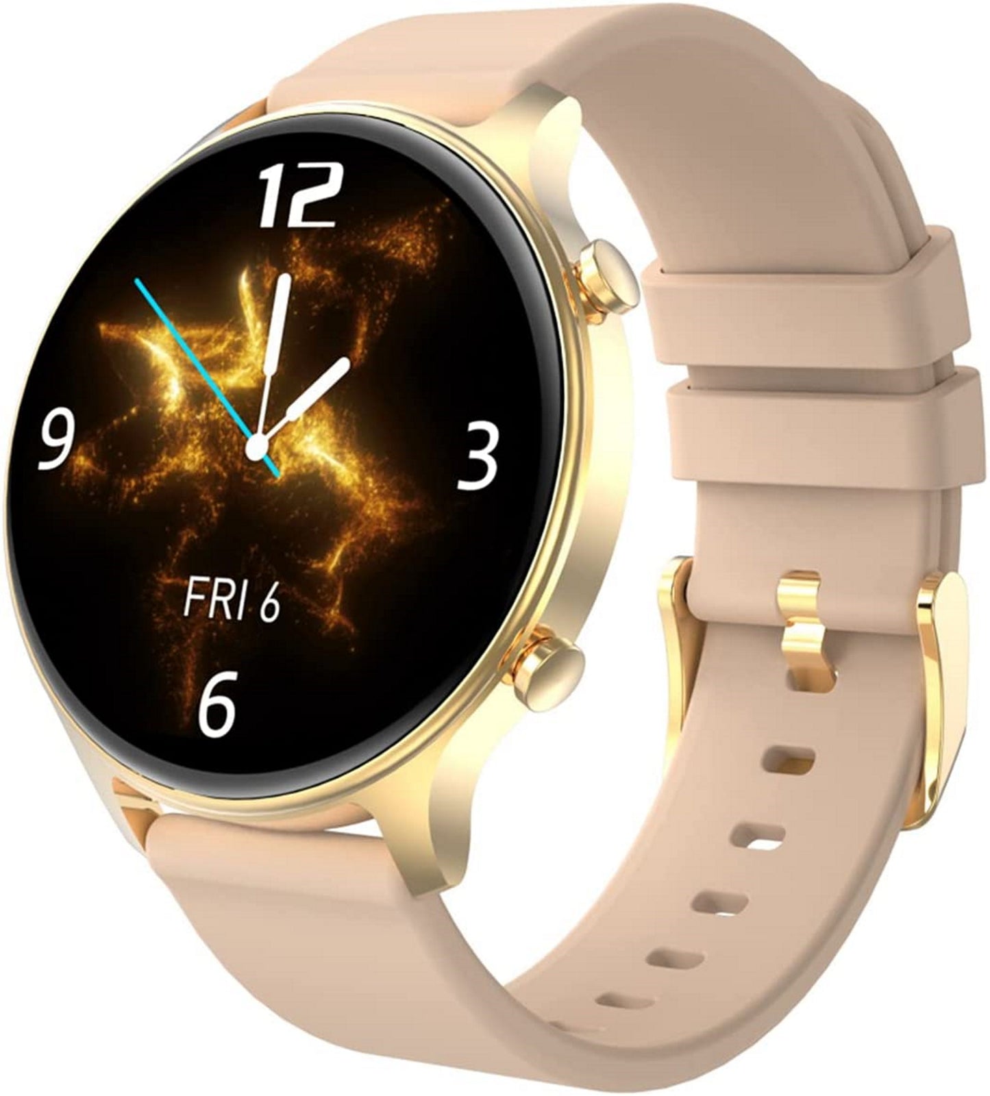 Smartwatch idealStore ActivSport, Ecran HD Curbat, 24 Moduri Sport, Monitorizarea Sanatatii, Pedometru, Notifiari, Impermeabcil, Gold