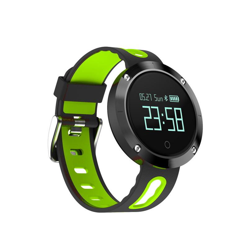 Ceas Smartwatch si Bratara Fitness Marvel, model elegant, Tensiometru, Puls, Monitor Somn, Notificari apeluri, mesaje, facebook, wechat, QQ, culoare Verde