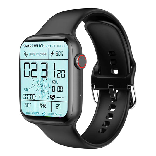 Smartwatch idealStore I Watch S6, Ecran Complet Tactil, Ecran Curbat 2.5D, Functie de Apel, Difuzor si Microfon incorporat, Functie Multi-Sport, Senzor ritm Cardiac, Pedometru, Monitor de Somn, Culoare Negru