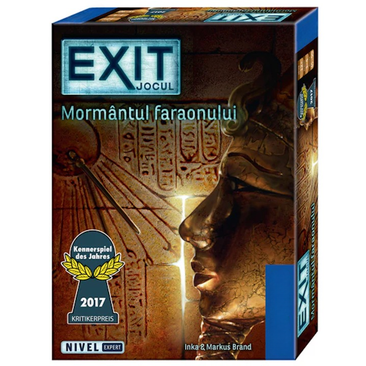 Joc de Societate idealSTORE Mormantul Faraonului, Nivel de Dificultate Expert, Experienta Unica de Joc, Rezolvati Ghicitoriile, Intrati in Camera Mortuara, Explorati Coridoarele Piramidei din Egipt