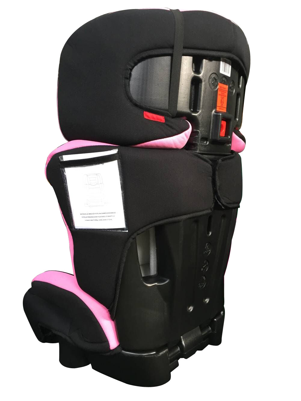 Scaun Auto Profesiona Pentru Copil, Baby Jolie GALAXY IDL Collection, 2 Grupe de Greutate 15-36 kg, Tetiera Reglabila, Cotiere Special Conturate, Suport Sticla, Material Rezistent, Negru Roz