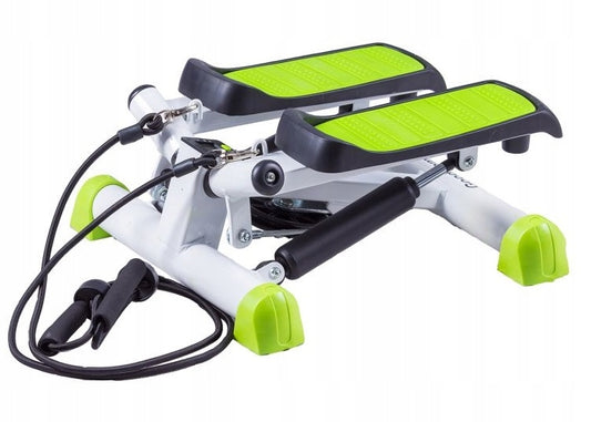 Stepper Reglabil cu Corzi idealStore Stepper Home, Pedale Antiderapante, Intensitate Ajustabila, Calculator cu 5 Functii, Sistem Inovativ de Rasucire a Picioarelor TWIST, greutate maxima 120 kg