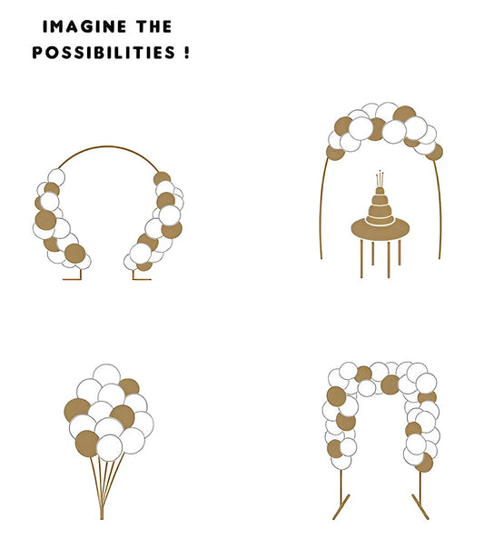 Ghirlanda de Baloane idealSTORE, Dimensiuni 200 cm, Include 60 de Baloane in doua Culori, Latex, Banda 2,5 m, Ideale pentru petreceri reusite