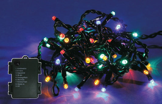 Instalatie IDL Profesionala pentru brad, 180 led-uri multicolore ce confera o atmosfera de sarbatoare, Controler interior/ exterior cu 8 functii, Grad de protectie IP44 si transformator de 32V