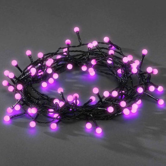 Instalatie IDL Profesionala pentru brad, 60 led-uri de culoare violet ce creeaza o atmosfera linistita si un mediu ambiental primitor, Controler interior/ exterior cu 8 functii si Grad de protectie IP44