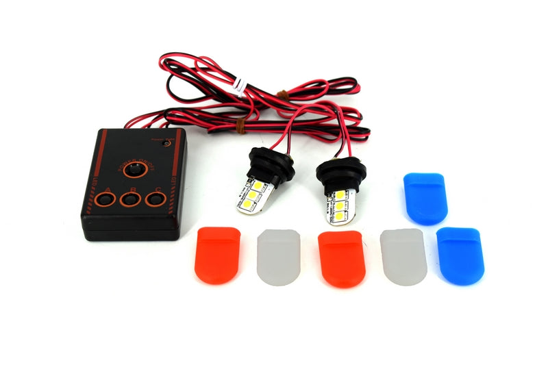 Stroboscoape Profesionale IDL LED 12V, 3 Culori : Alb, Rosu, Albastru