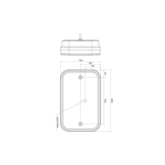 Lampa Spate cu LED idealSTORE, dimensiune 200130, LED, 6 Functii, pentru Remorci, Tractoare, Camioane, ATV, parte Montare Universala