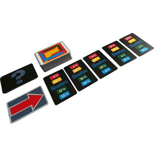 Joc de societate illusion idealSTORE, Cat de mult puteti discerne Culorile, Cata culori poti Vedea, 110 Carti, 1 Regulament