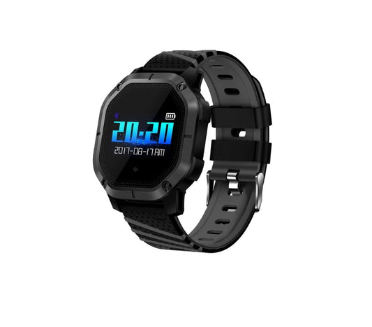 Ceas Smartwatch si Bratara Fitness Sport-Tech K5, Model Sport, Tensiometru, Puls, Monitor Somn, Bratara Detasabila, Notificare Apeluri si Mesaje, IP68 Waterproof, Incarcare Magnetica, Culoare Negru