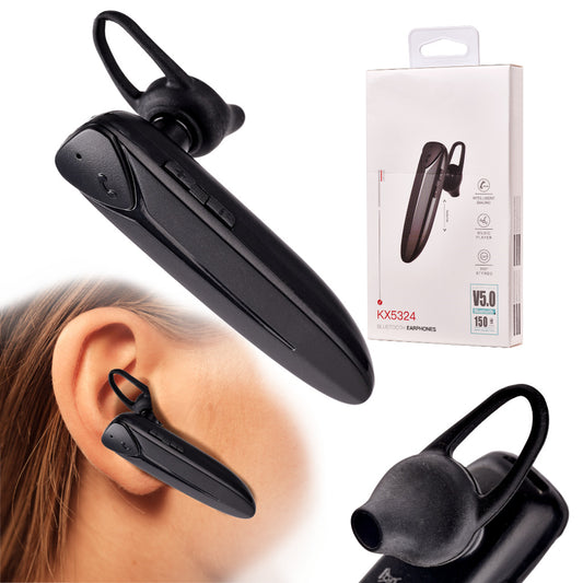 Casca Bluetooth idealStore, Raza 10 m, Autonomie 10 ore, Raspundere Apel, Buton reglaj Volum, Incarcare Rapida, Bluetooth 5.0