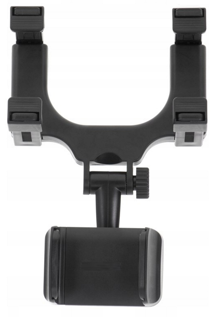 Suport telefon idealStore, cu prindere pe Oglinda Retrovizoare, Brate Reglabile, Rotire 360 , Ajustare pe Orizontala sau Verticala, Latime maxima 9 cm