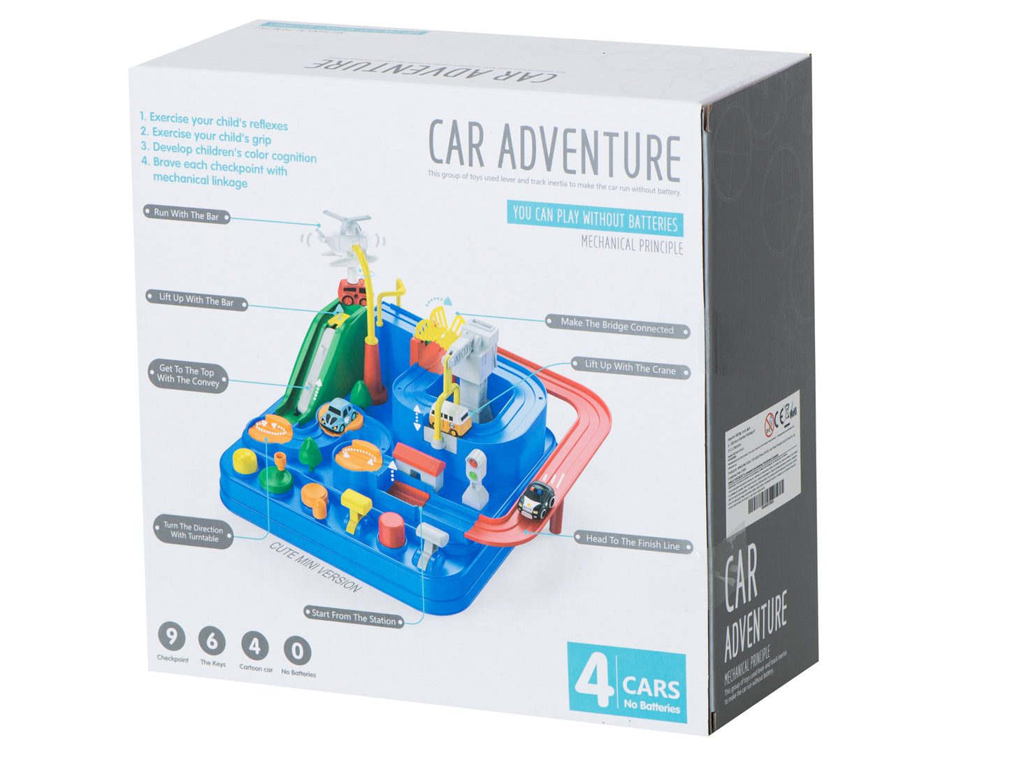 Joc interactiv Parcarea cu obstacole, include 4 masinute