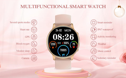 Ceas Smartwatch LifeX Collection IdealStore, Ecran Tactil 1.28 inch, Notificari Apeluri, Mesaje si Retele Sociale, Monitorizare Somn, Tensiune arteriala, Multi-Sport, Pedometru, IP67, Alarma, Android-IOS, Long Battery, Gold Edition