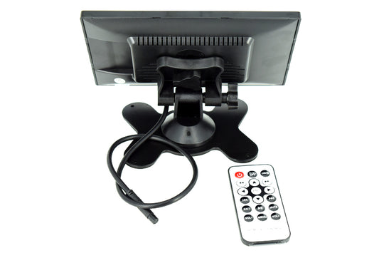 Monitor cu MP5 player si modulator FM,7 inch FULL HD, USB, MICRO SD, Intrare camera mers inapoi, Telecomanda