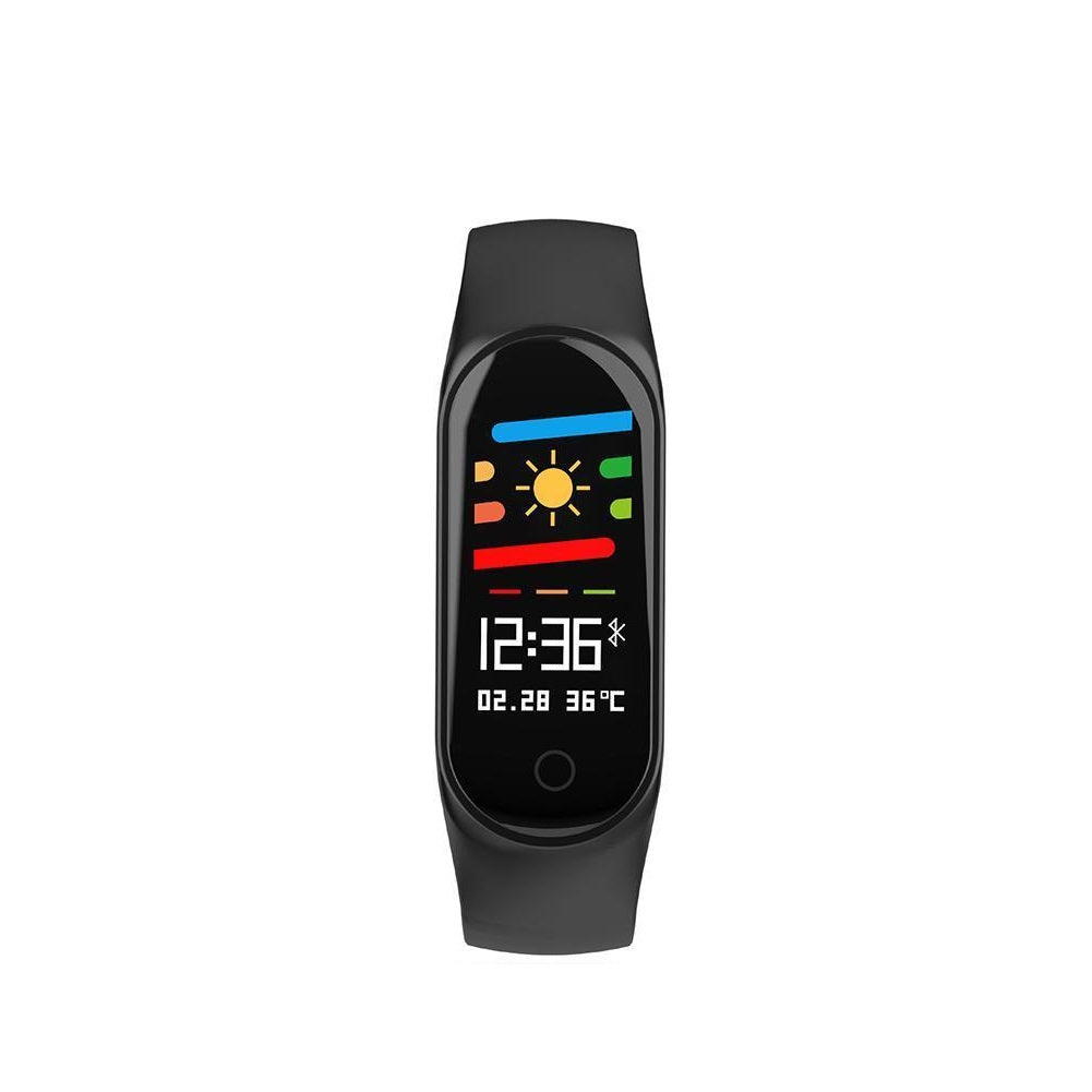 Bratara Fitness Sport Motion 3, Monitorizare Puls, Pasi, Calorii, Notificare Mesaje, IP67 Waterproof, Bratara de silicon Neagra, Culoare Negru