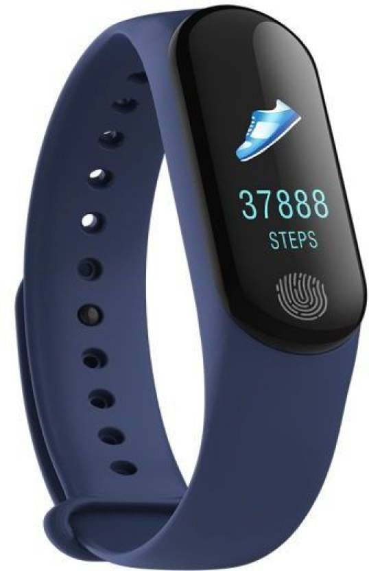 Bratara Fitness Sport Motion 3, Monitorizare Puls, Pasi, Calorii, Notificare Mesaje, IP67 Waterproof, Bratara de silicon Albastra, Culoare Albastru