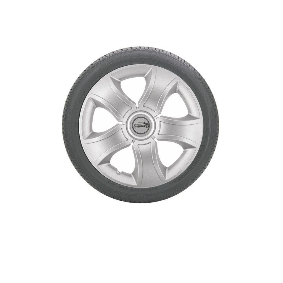 Set 4 Capace roti IDL -15 inch - Capace roti Ring Bis cu inel cromat, material rezistent la viteze mari