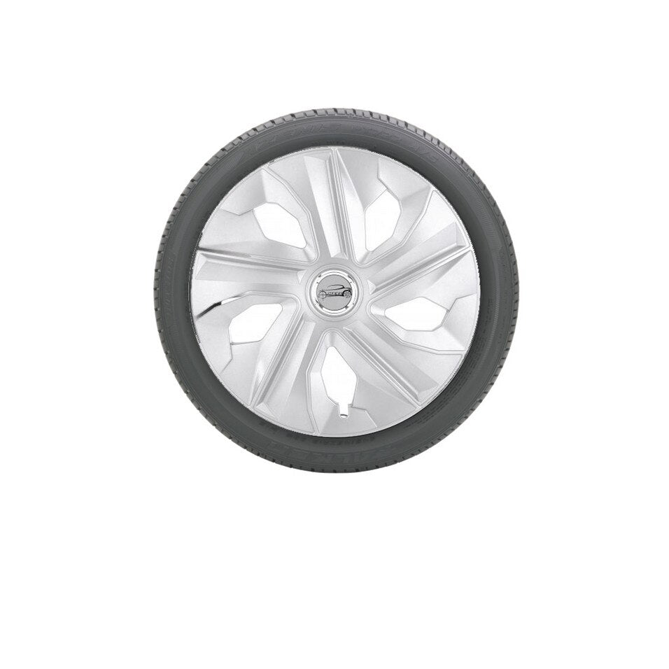 Set 4 Capace roti IDL -15 inch - Capace roti Ring Luna cu inel cromat, material rezistent la viteze mari