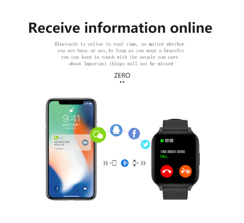 Ceas SmartWatch ZeroFit idealStore, Ultra Slim 1.7', Monitorizare Ritm Cardicac, Tensiunea Arteriala 24/7, Notificari Apeluri/Mesaje, Multi Sport, Autonomie Ridicata, Rezistent la Apa, Gold