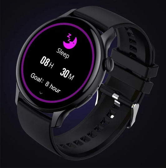 Ceas Smartwatch New Style Collection IdealStore, Ecran AMOLED HD 1.43 inch, Preluare Apeluri si Mesaje Bluetooth, NFC, Monitorizare Ritm Cardiac si Somn, Asistent Vocal, Difuzor si Microfon incorporat, IP67, Android-IOS, Long Battery, Black Edition