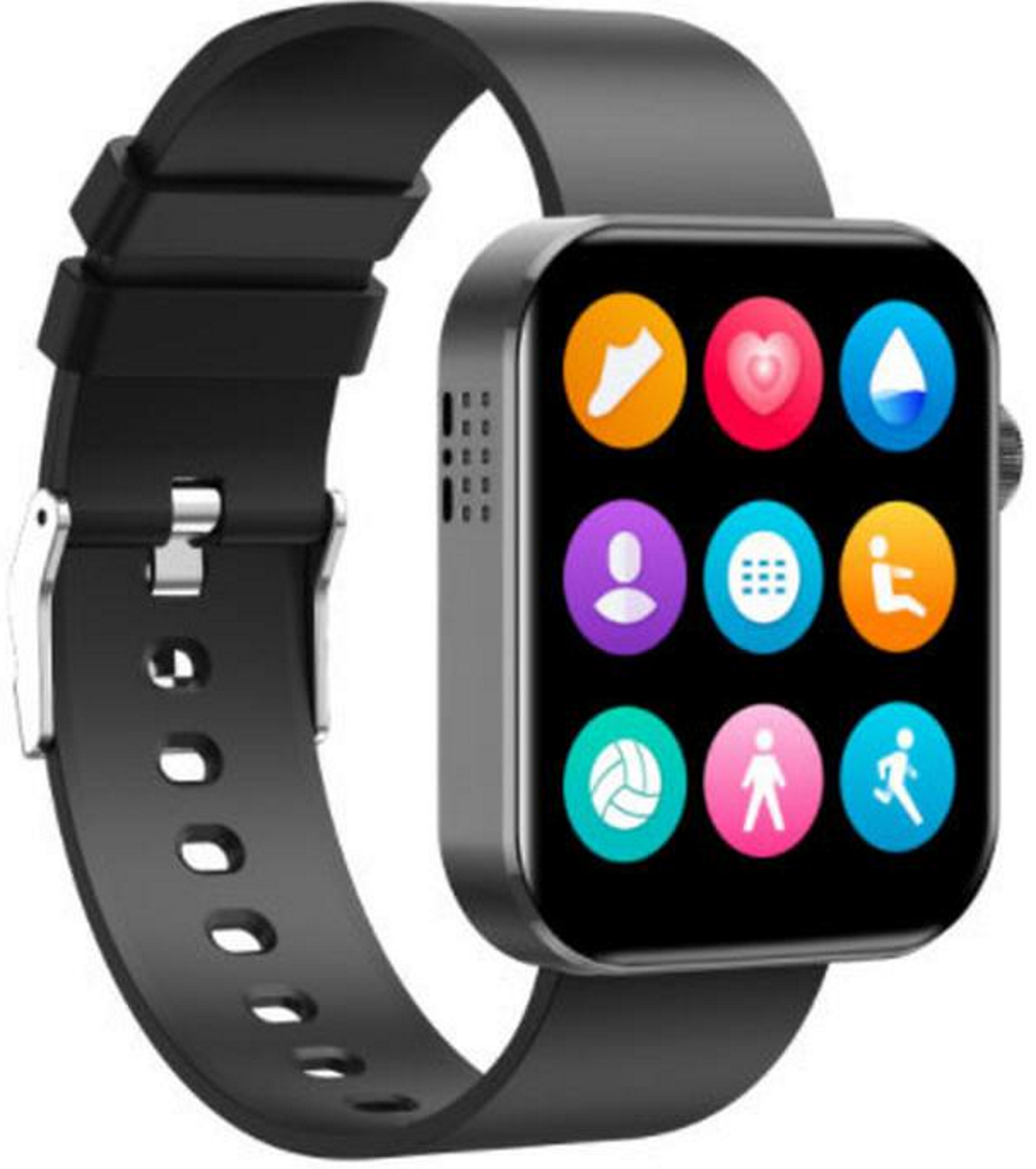 Ceas SmartWatch Inteligent Class Collection KN200 idealSTORE, Ecran tactil complet 1,72 Inch, Apelare prin Bluetooth, SMS, Android-IOS, Ritm cardiac, Ceas, Calorii, Distanta, Pedometru, Tensiune arteriala, IP68, Gasire Bratara-Telefon, Negru