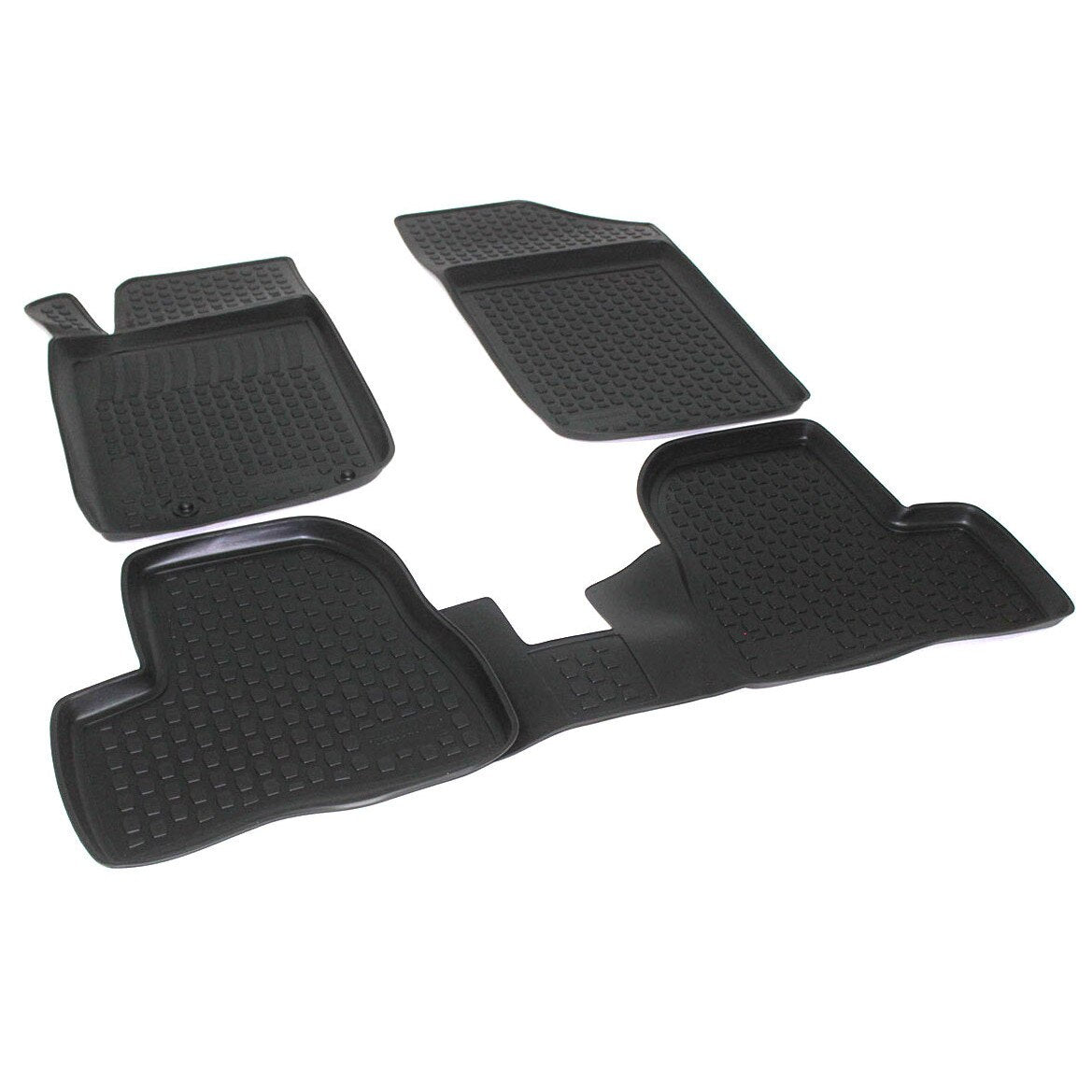 Set 4 covoare profesionale IDL cauciuc stil tavita dedicate PEUGEOT 206 1998-2012, material antiaderent
