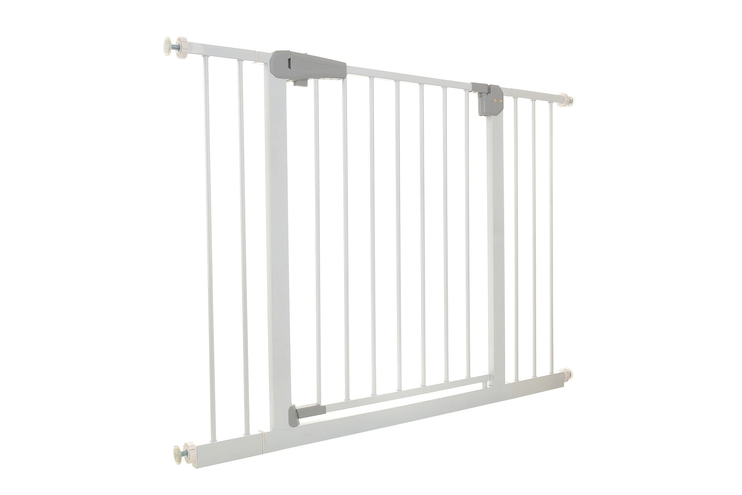 Poarta de Siguranta idealStore Safety Gate pentru Scari, dimensiuni ajustabile 75 - 117 cm, Fabricata din Otel, culoare Alb
