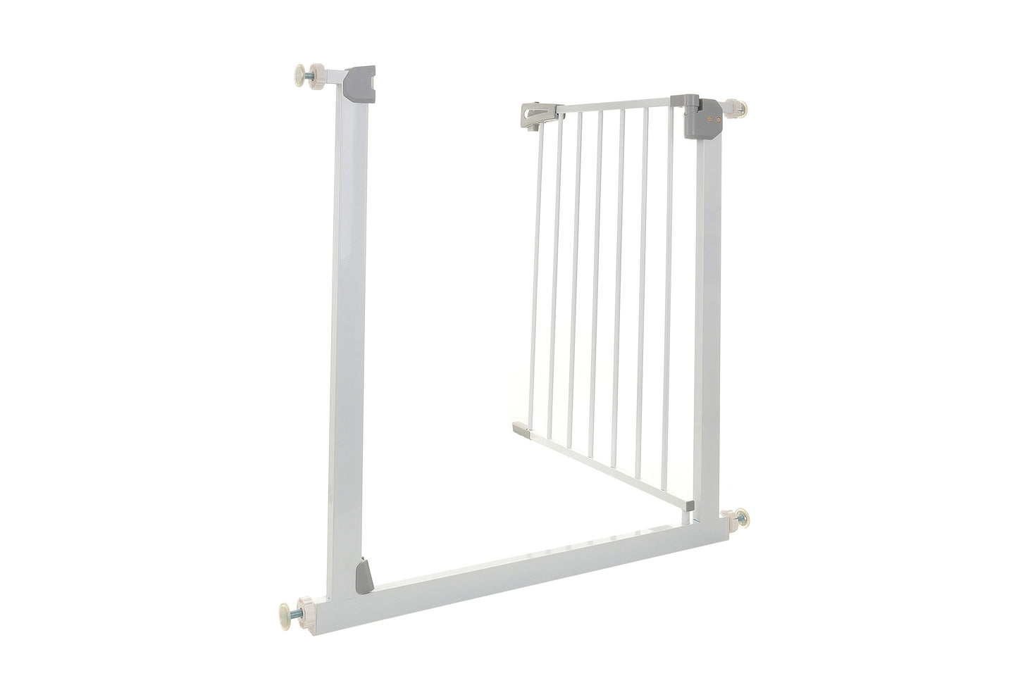 Poarta de Siguranta idealStore Safety Gate pentru Scari, dimensiuni ajustabile 75 - 85 cm, Fabricata din Otel, culoare Alb