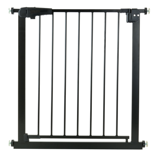 Poarta de Siguranta idealStore Safety Gate pentru Scari, dimensiuni ajustabile 75 - 85 cm, Fabricata din Otel, culoare Neagra