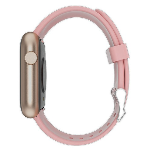 Ceas SmartWatch idealSTORE Refined Legend, Display IPS de 1.3 inch 2,5D cu margini curbate, Bratara de silicon, IP67, Monitorizeaza ritmul cardiac, Tensiunea arteriala, Oxigenul din sange, Somnul, Caloriile arse, Roz