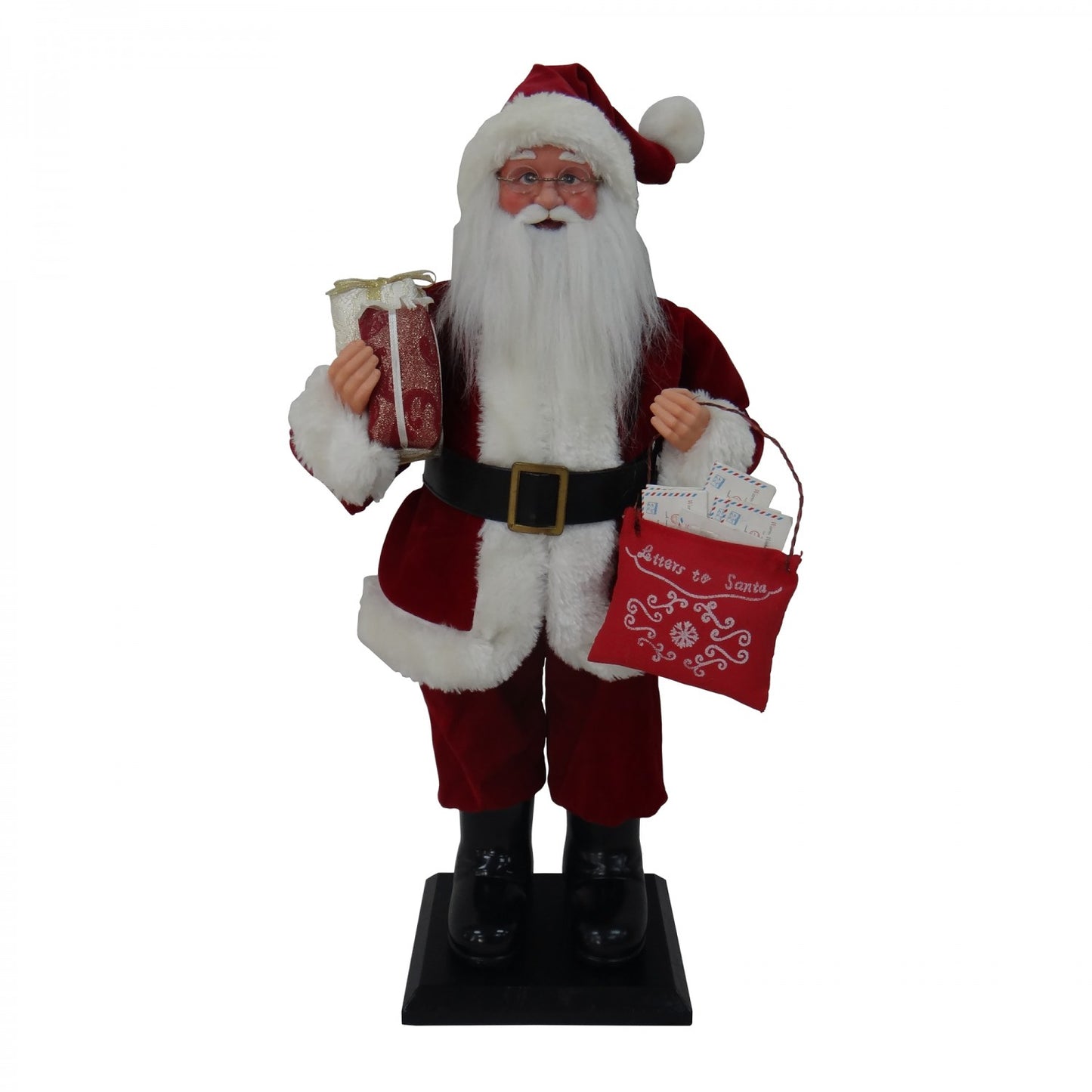 Decoratiune Craciun IDL Red Santa, 20 x 15 x 47.5 cm, Culoare alb-rosu potrivita pentru a intra in spiritul Craciunului si a crea un spatiu de poveste