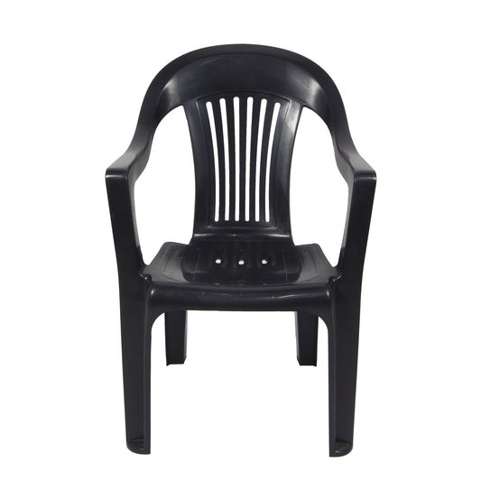 Set masa Gradina idealStore cu 6 Scaune si Masa 140x70x70cm, Rezistenta Sporita, Plastic de Inalta Calitate rezistent UV, Rezistent la Apa si Temperaturi Ridicate, Antracit