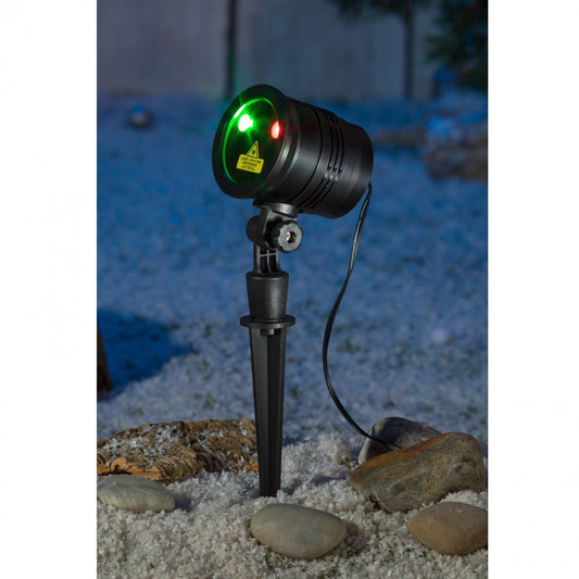 Instalatie Craciun IDL Laser Shower cu Telecomanda ce schimba infatisarea casei realizand diferite proiectii speciale cu lumini in nuante de rosu si verde