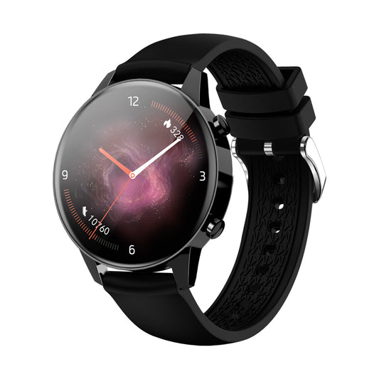 Ceas SmartWatch SuperPro idealStore, Ecran Amoled 1.2 inch, Notificari App, Monitorizare Ritm Cardiac, Tensiune Arteriala, Oxigen din sange, Moduri Sport, Rezistent la Apa, Compatibil iOS si Android, Negru
