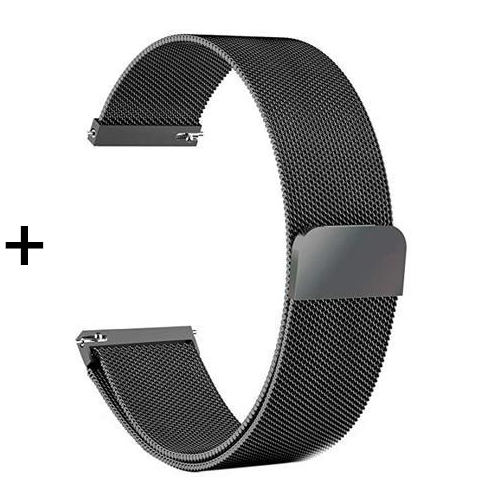 Ceas SmartWatch si Bratara Fitness IdealSTORE Tiger 70, Bratari de silicon si metal, Display de 1.45 inci, Design placut potrivit oricaror ocazii, Numeroase functii ce masoara pulsul si perioadele de sedentarism dar si timpul petrecut activ, Negru