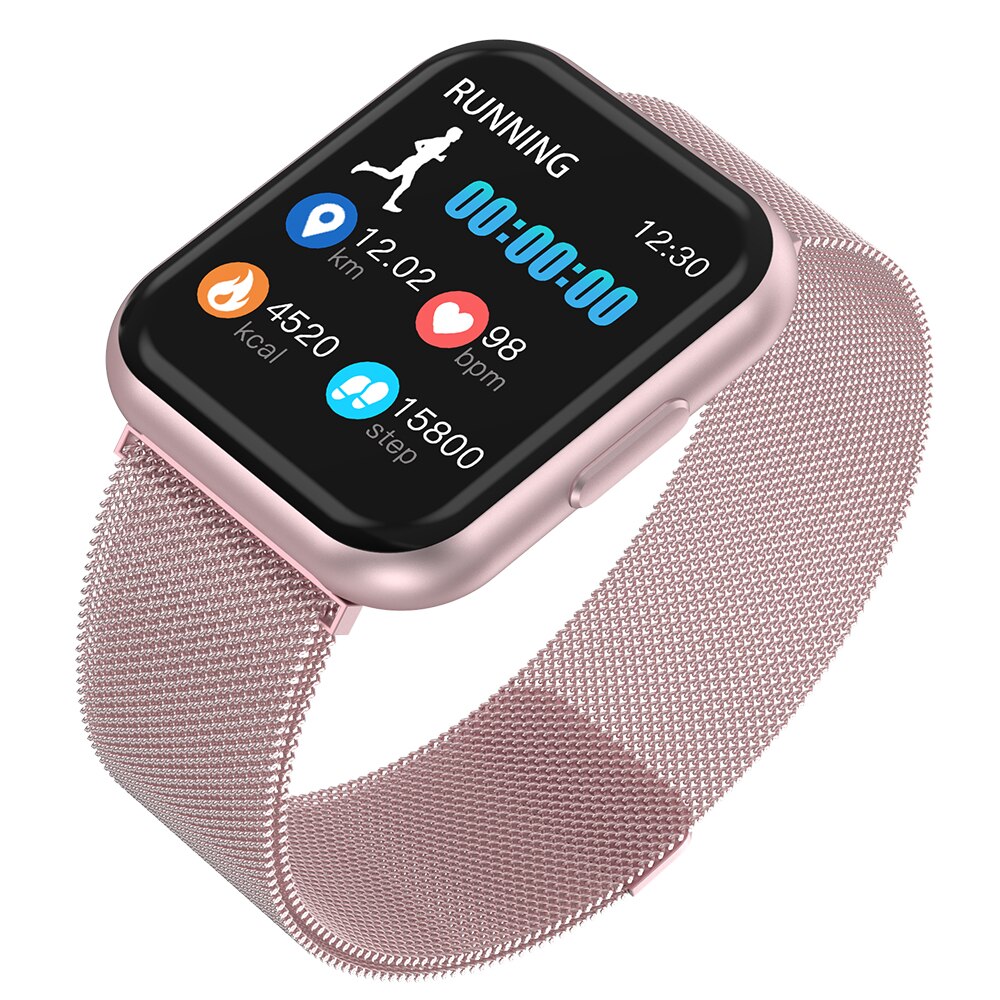 Ceas SmartWatch si Bratara Fitness IdealSTORE TITAN 88, Bratara Metalica Magnetica, Monitorizare ritm cardiac, Tensiune arteriala, Bluetooth, Notificari Apeluri, Facebook, Sms, Rezistent la apa IP 67, Ecran 1.30, + Bratara de Silicon, PINK
