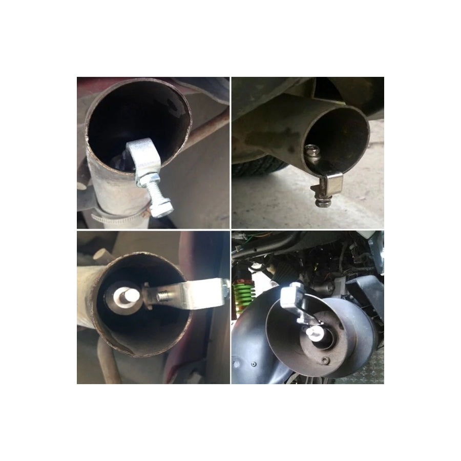 Fluier Toba idealStore MotoRace, Capacitate motor 1600 - 2000 cc, Turbo Sound, din metal, culore Gri