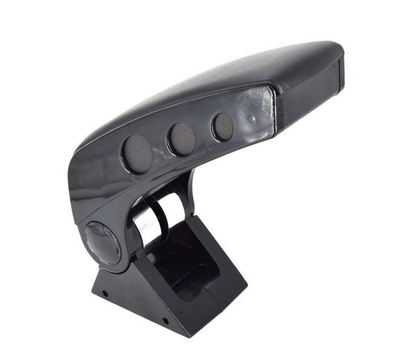 Cotiera Universala idealSTORE cu Baza Metalica Negru/Crom, Dimensiuni 33 X 11 cm, Material Premium, Calitate Superioara, Rezistenta la Socuri, Model Elegant, Piele Ecologica