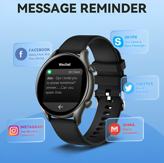 Ceas SmartWatch Tirana Fashion idealSTORE, Ecran IPS Full Touch Display, Bluetooth, Monitorizare Ritm Cardiac, Tensiunii Arteriale, Saturatia Sangelui, Somn, Vreme, Multi-Sport, Notificari Apeluri, SMS, Social Media, IP67, Long Battery, Black Edition